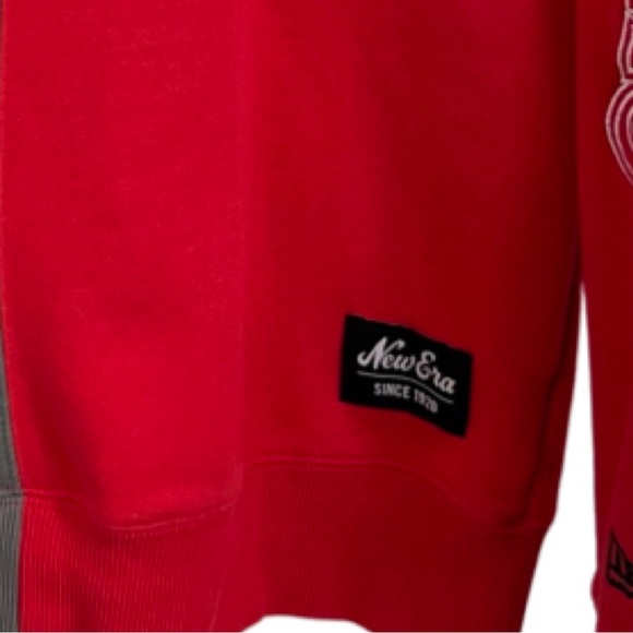 NEW ERA Women’s Color Block Texas Rangers French Terry Crew Neck Sweat Shirt M - Picture 4 of 9